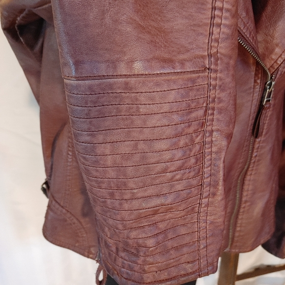 Maurices Faux Leather Bomber Jacket - Picture 3 of 8